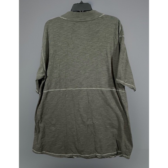 Natural Life Charlie T-shirt mini dress Lg Olive green Oversized relaxed V-neck - Picture 5 of 5